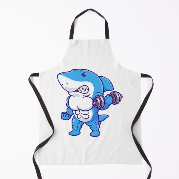 Item preview, Strong Gym Shark Muscle Bodybuilding Illustration designed and sold by odaignea.