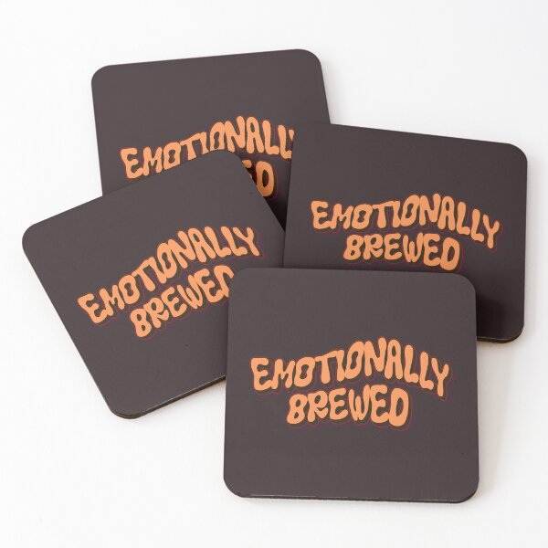 Item preview, Emotionally Brewed Caffeine Coffee Humor designed and sold by oohkeju.