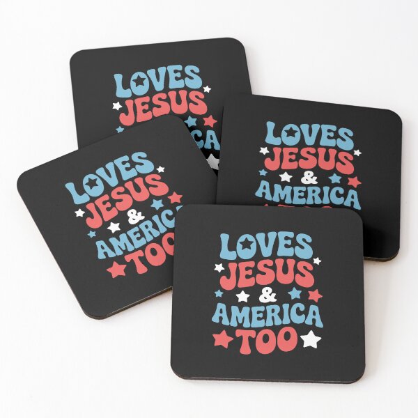 Item preview, loves jesus and america too, designed and sold by jkrphoto.