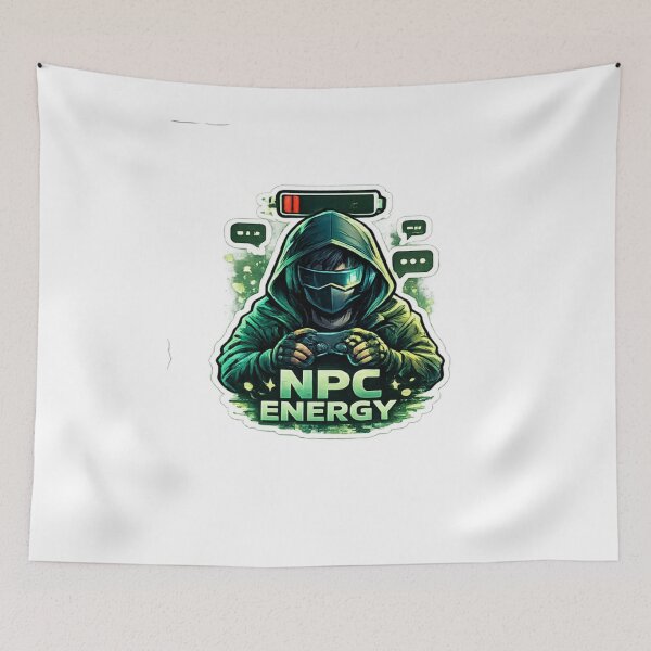 Item preview, NPC Energy Funny Gamer Meme Gaming Design designed and sold by Artbysarmina.