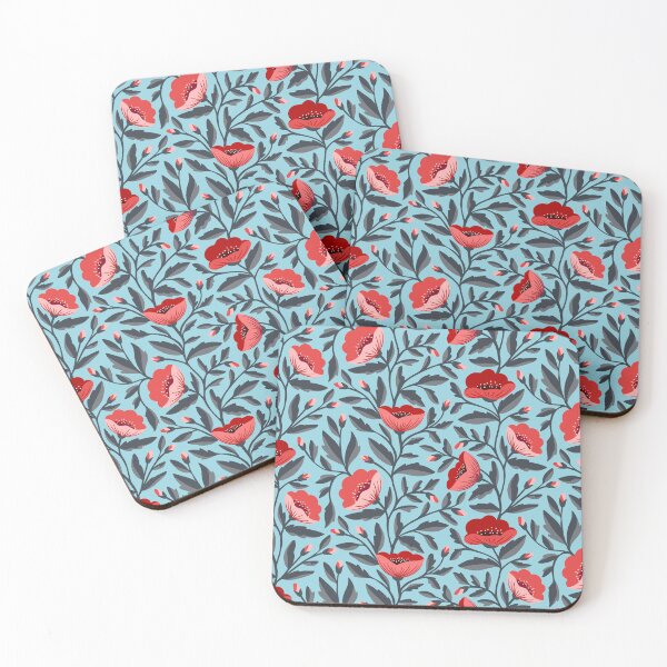 Item preview, Pretty red poppy flowers designed and sold by Jennifer Ladd.
