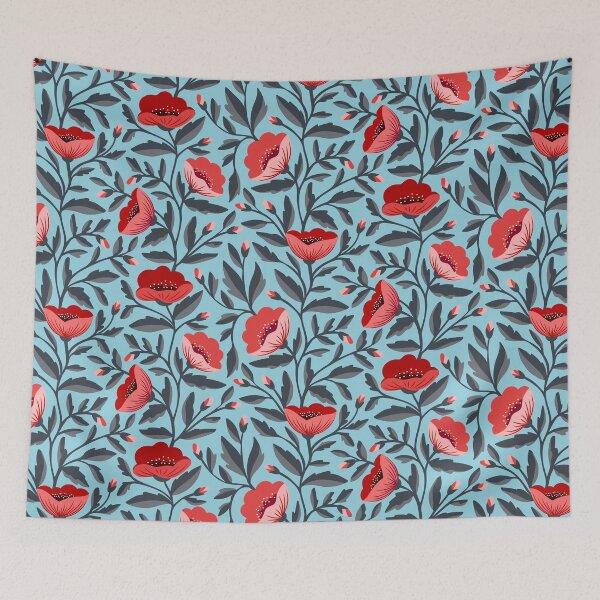 Item preview, Pretty red poppy flowers designed and sold by Jennifer Ladd.