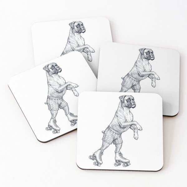 Item preview, Vintage Boxer Dog Roller Skate Dog Mom Dad Lover designed and sold by TerryConnells.