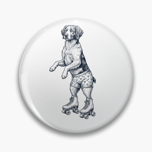 Item preview, Vintage Brittany Roller Skate Dog Mom Dad Lover designed and sold by TerryConnells.