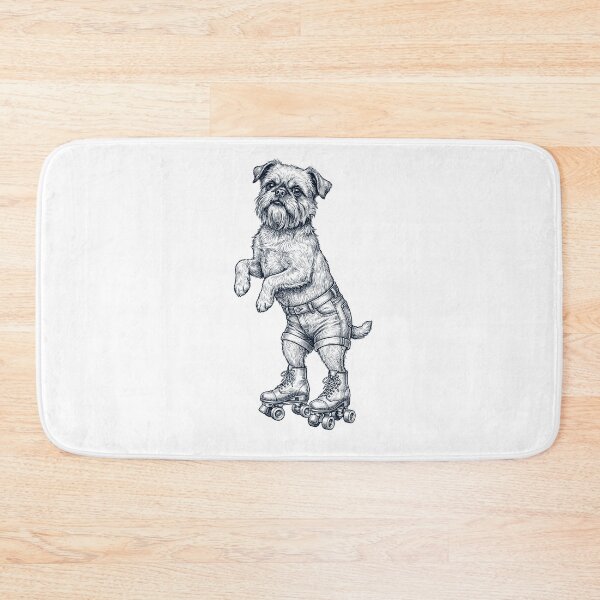 Item preview, Vintage Brussels Griffon Roller Skate Dog Mom Dad Lover designed and sold by TerryConnells.