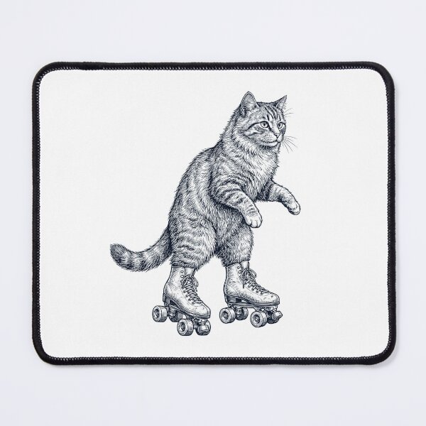 Artikelvorschau, Vintage Katzen-Rollschuhe für Tierliebhaber entworfen und verkauft von TerryConnells.