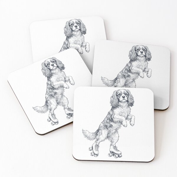 Item preview, Vintage Cavalier King Charles Spaniel Roller Skate Dog Mom Dad Lover designed and sold by TerryConnells.