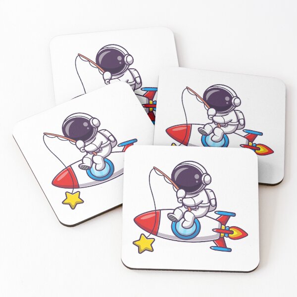 Item preview, Astronaut Fishing Stars on a Rocket Ship designed and sold by odaignea.