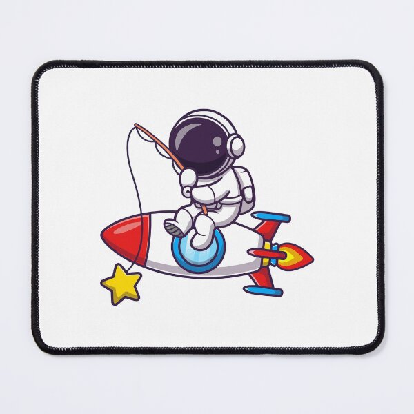 Item preview, Astronaut Fishing Stars on a Rocket Ship designed and sold by odaignea.