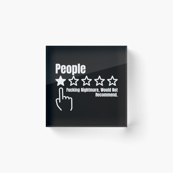 Item preview, People One Star Would Not Recommend Sarcastic Review designed and sold by Dondonmart.