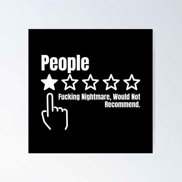 Item preview, People One Star Would Not Recommend Sarcastic Review designed and sold by Dondonmart.