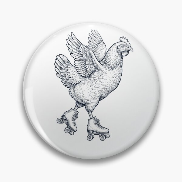 Item preview, Vintage Chicken Roller Skate Animal Lover designed and sold by TerryConnells.