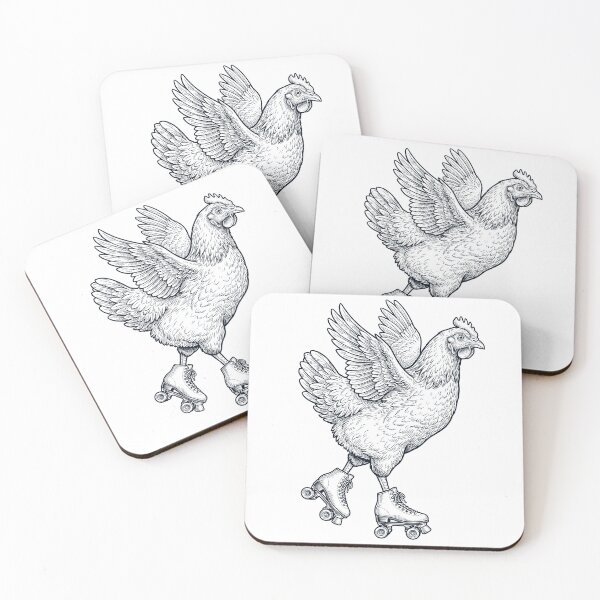 Item preview, Vintage Chicken Roller Skate Animal Lover designed and sold by TerryConnells.