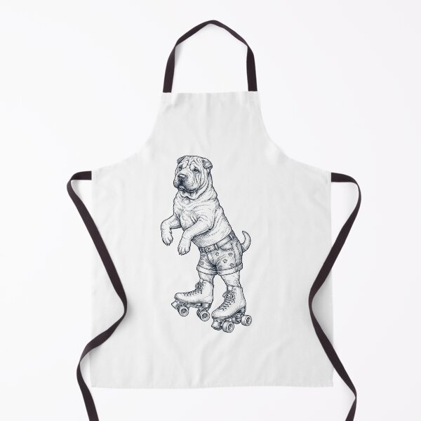 Item preview, Vintage Chinese Shar Pei Roller Skate Dog Mom Dad Lover designed and sold by TerryConnells.