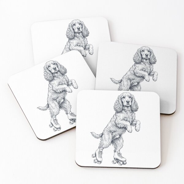 Item preview, Vintage Cocker Spaniel Roller Skate Dog Mom Dad Lover designed and sold by TerryConnells.
