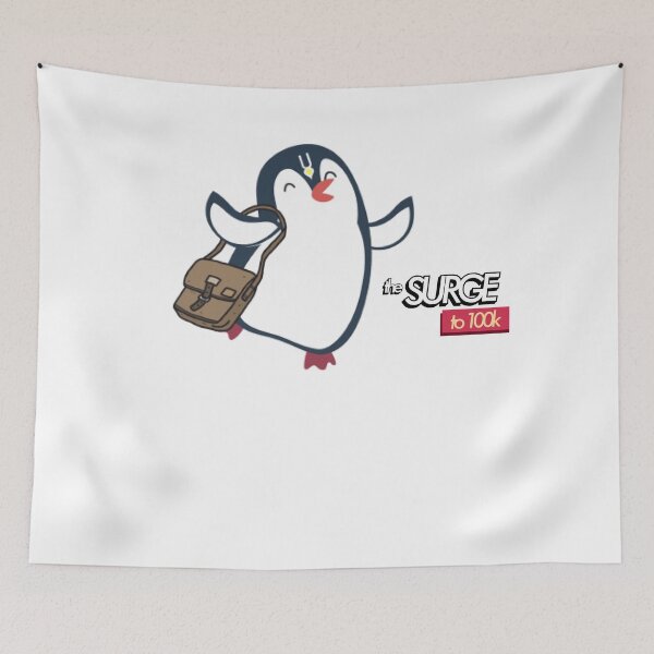 Item preview, Surge to 100K - Param the Penguin bag designed and sold by Bhaktivedanta Book Trust.