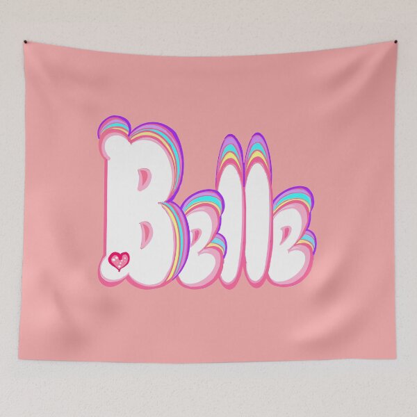 Item preview, Belle The Top 10 best personalized gifts Isabel Isabella Izabel bubble letters with floral pastel colors personalised Graffiti name Belle designed and sold by Artonmytee.