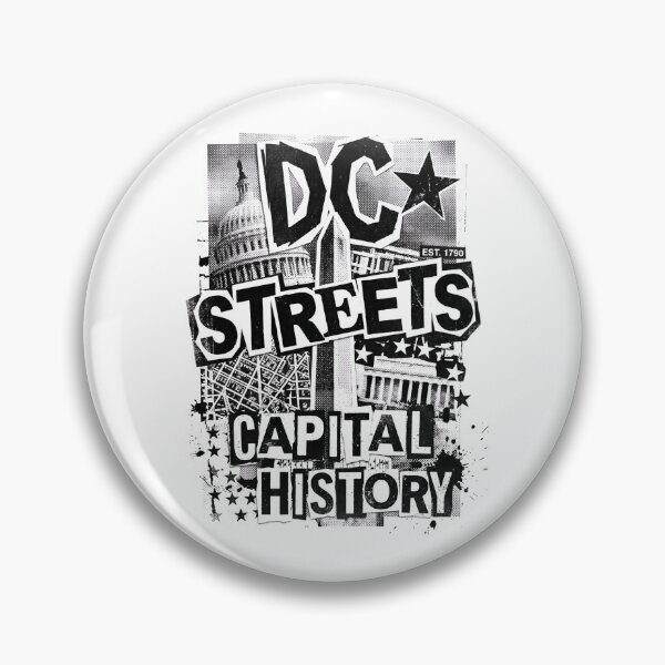 Aperçu de l'œuvre DC rues capitale histoire Washington DC Grunge Design créée et vendue par Fenay Designs.