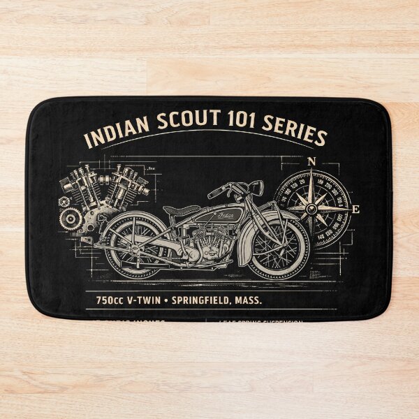 Item preview, Indian Scout 101 Series 1928 V-Twin Sidevalve Engine Design designed and sold by EdGraphy.