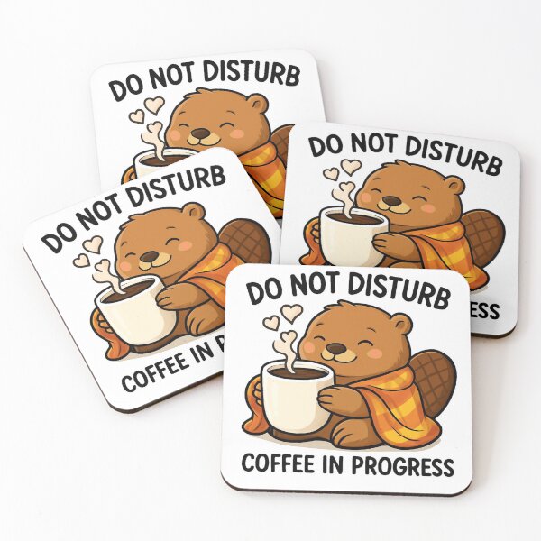 Artikelvorschau, Gemütliches Kaffeebiber-T-Shirt – „Bitte nicht stören, Kaffee wird gerade zubereitet“ – Für Tierliebhaber entworfen und verkauft von kristiART.