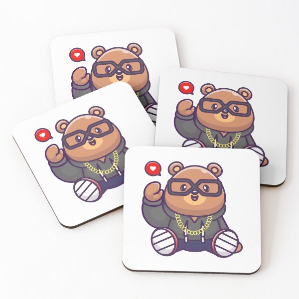 Item preview, Cool Teddy Bear Hip Hop Rapper with Gold Chain designed and sold by odaignea.