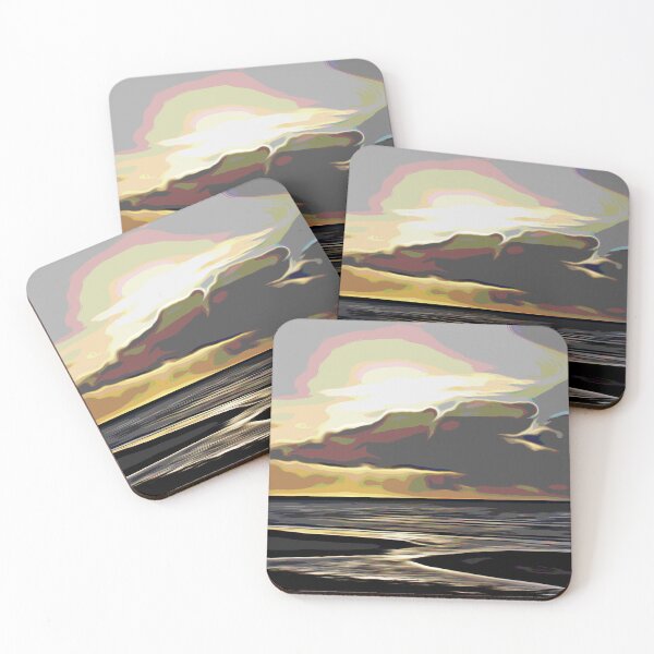 Item preview, The setting sun peaking over the clouds designed and sold by KeithWelters.