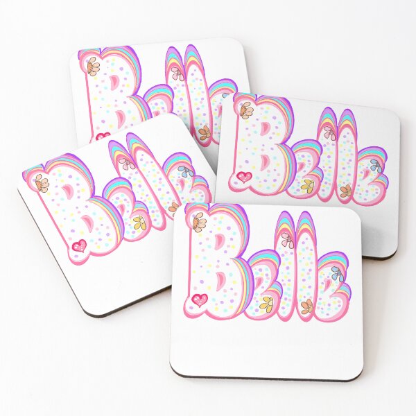 Item preview, Belle The Top 10 best personalized gifts Isabel Isabella Izabel bubble letters with floral candy sprinkles pastel colors personalised Graffiti name Belle designed and sold by Artonmytee.