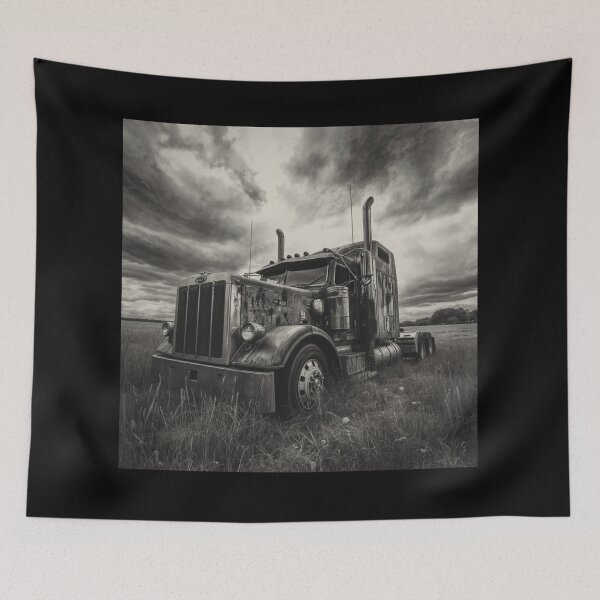 Item preview, Black & White Classic Truck – Vintage Square Body Photography Style designed and sold by Art-Design-EM.