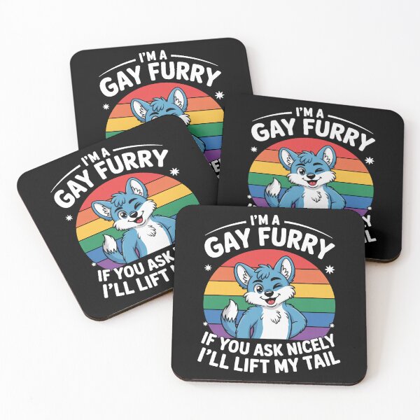 Item preview, I'm A Gay Furry If You Ask Nicely I'll Lift My Tail Furry Fandom Gay Pride designed and sold by Say It With Ink.