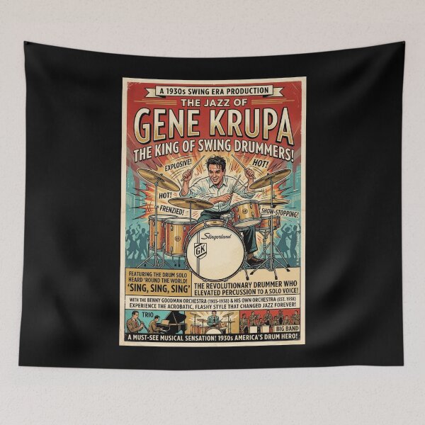 Item preview, The Jazz of Gene Krupa designed and sold by Theodor Decker.