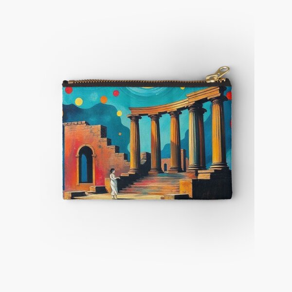 Item preview, Classical Greek Architecture on a Colorful Blue Background designed and sold by RAISC.