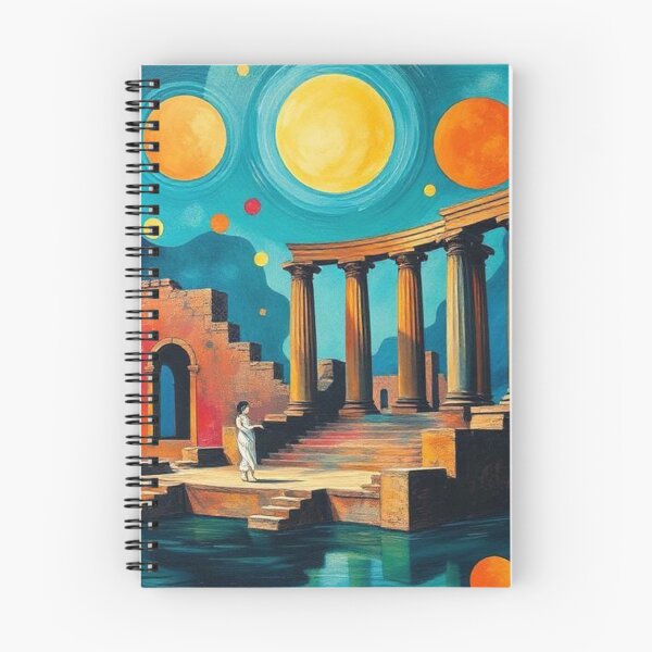 Item preview, Classical Greek Architecture on a Colorful Blue Background designed and sold by RAISC.