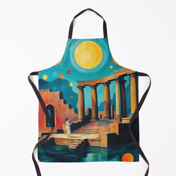 Item preview, Classical Greek Architecture on a Colorful Blue Background designed and sold by RAISC.