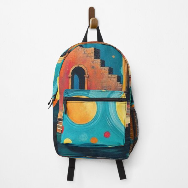 Item preview, Classical Greek Architecture on a Colorful Blue Background designed and sold by RAISC.