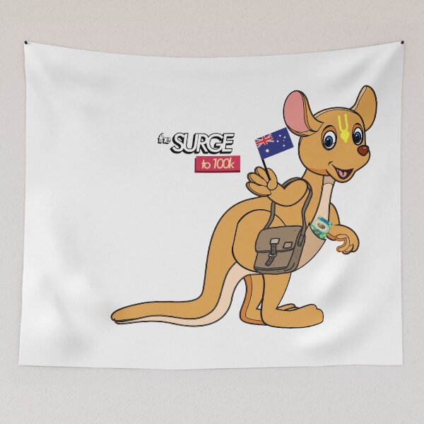 Item preview, Surge to 100K - Karuna the Kangaroo bag designed and sold by Bhaktivedanta Book Trust.