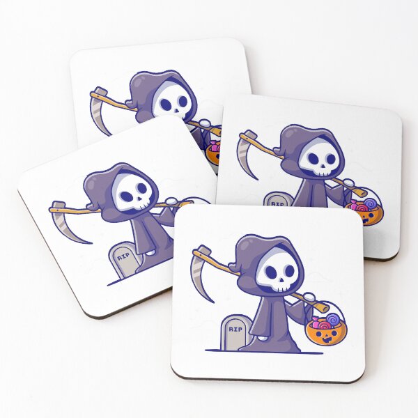 Item preview, Cute Grim Reaper Halloween Trick or Treat Pumpkin designed and sold by odaignea.
