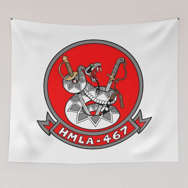 Item preview, Insignia of Marine Light Attack Helicopter Squadron 467 (HMLA-467) "Sabers" designed and sold by CharlieDesings.