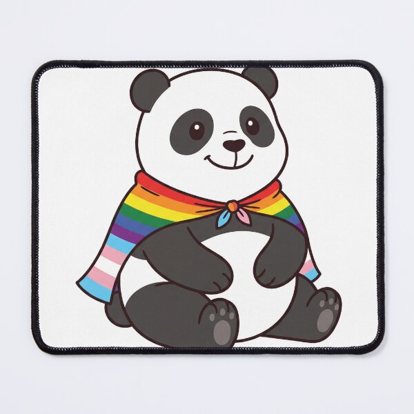 Item preview, Cute Pride Panda - Aesthetic Rainbow & Transgender Flag Cape Art designed and sold by Wittylayer.