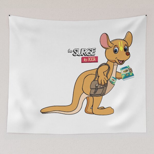Item preview, Surge to 100K - Karuna the Kangaroo bag designed and sold by Bhaktivedanta Book Trust.