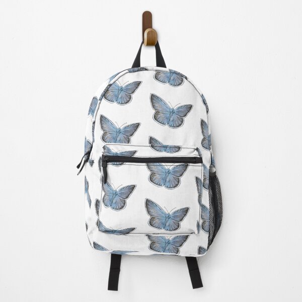 Item preview, Blue Buttefly on white designed and sold by Ellen Wilberg.