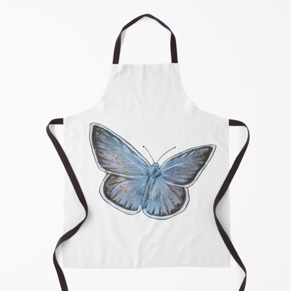 Item preview, Blue Buttefly on white designed and sold by Ellen Wilberg.