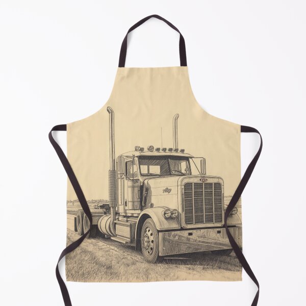 Item preview, Classic Square Truck – Hand Drawn Pencil Sketch Art designed and sold by Art-Design-EM.