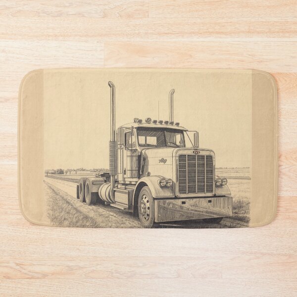 Item preview, Classic Square Truck – Hand Drawn Pencil Sketch Art designed and sold by Art-Design-EM.