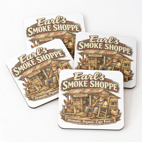 Item preview, Earl's Smoke Shoppe - aromatic, organic, cage free designed and sold by LostHillbilly's Parody Palace.