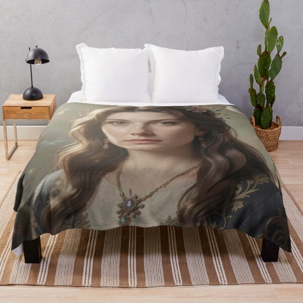 Item preview, 5D hypermodern female portrait with diffused light and elegant modern art fusion designed and sold by FotoworldEdel.