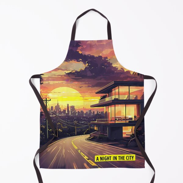 Item preview, A NIGHT IN THE CITY - Modern Vice Villa Sketch designed and sold by Modern Nest Art.