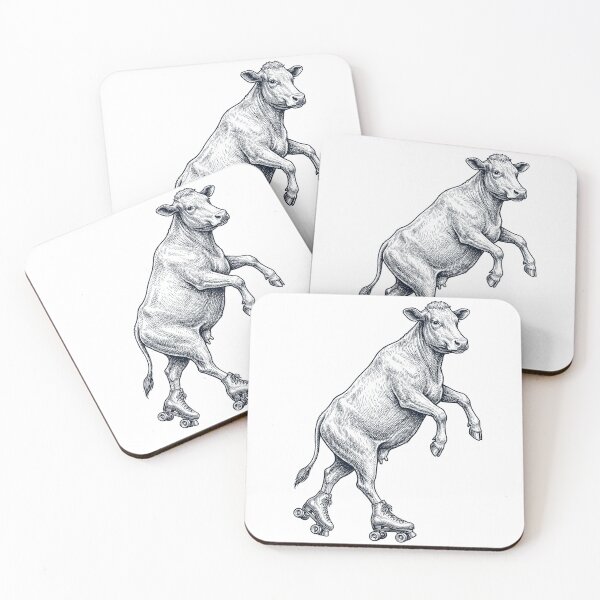 Item preview, Vintage Cow Roller Skate Animal Lover designed and sold by TerryConnells.