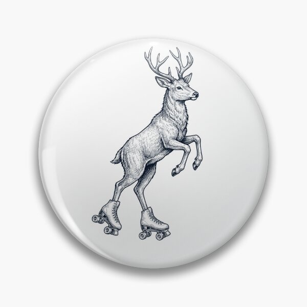 Item preview, Vintage Deer Roller Skate Animal Lover designed and sold by TerryConnells.