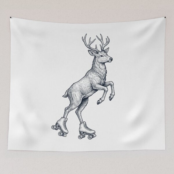 Item preview, Vintage Deer Roller Skate Animal Lover designed and sold by TerryConnells.