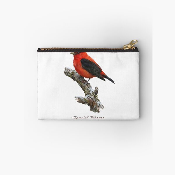 Item preview, Scarlet Tanager on Snowy Branch designed and sold by Takeda-art.